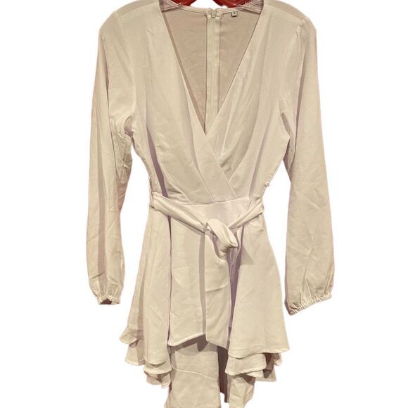 Women Casual Dress Flowy Bohemian Tshirt Wrap Dress Tie Waist Shift Mini Dress T - Picture 10 of 17